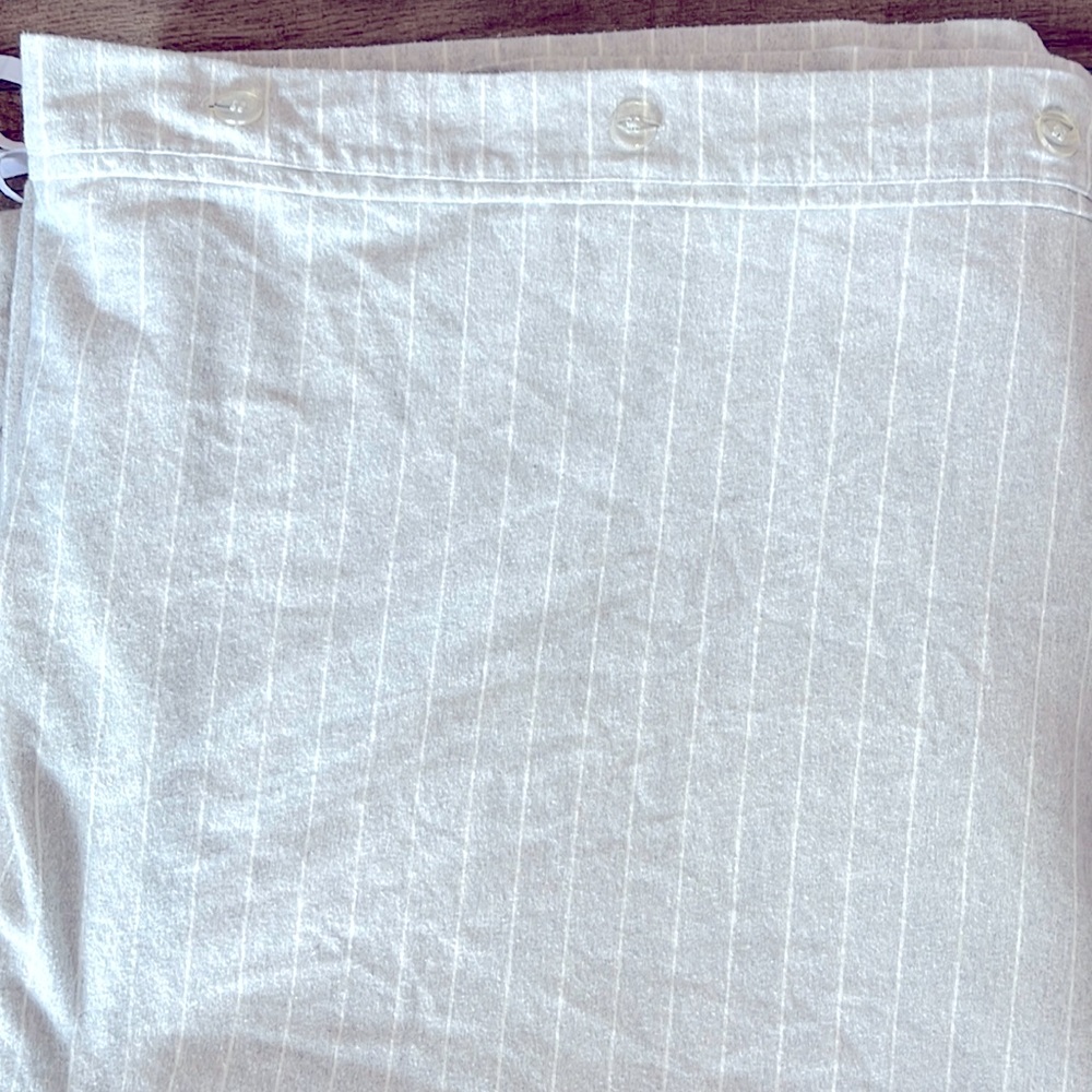 West Elm Pinstripe Duvet Cover Queen with Shams